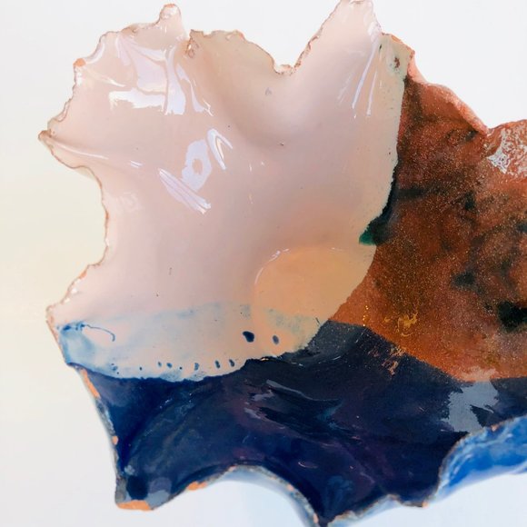 Handmade Glazed Ceramic Trinket Bowl / Dish - Picture 9 of 16